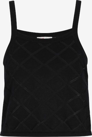 IZIA Gebreide top in Zwart: voorkant