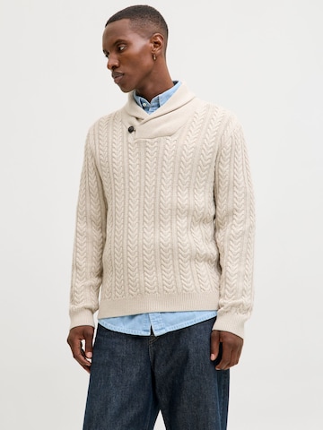 JACK & JONES Pullover 'JPRBLUSEAN' i beige: forside
