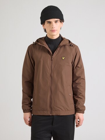 Lyle & Scott Преходно яке в кафяво: отпред
