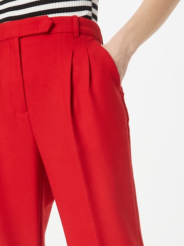 Designers Remix Regular Pleat-Front Pants 'Derby' in Red