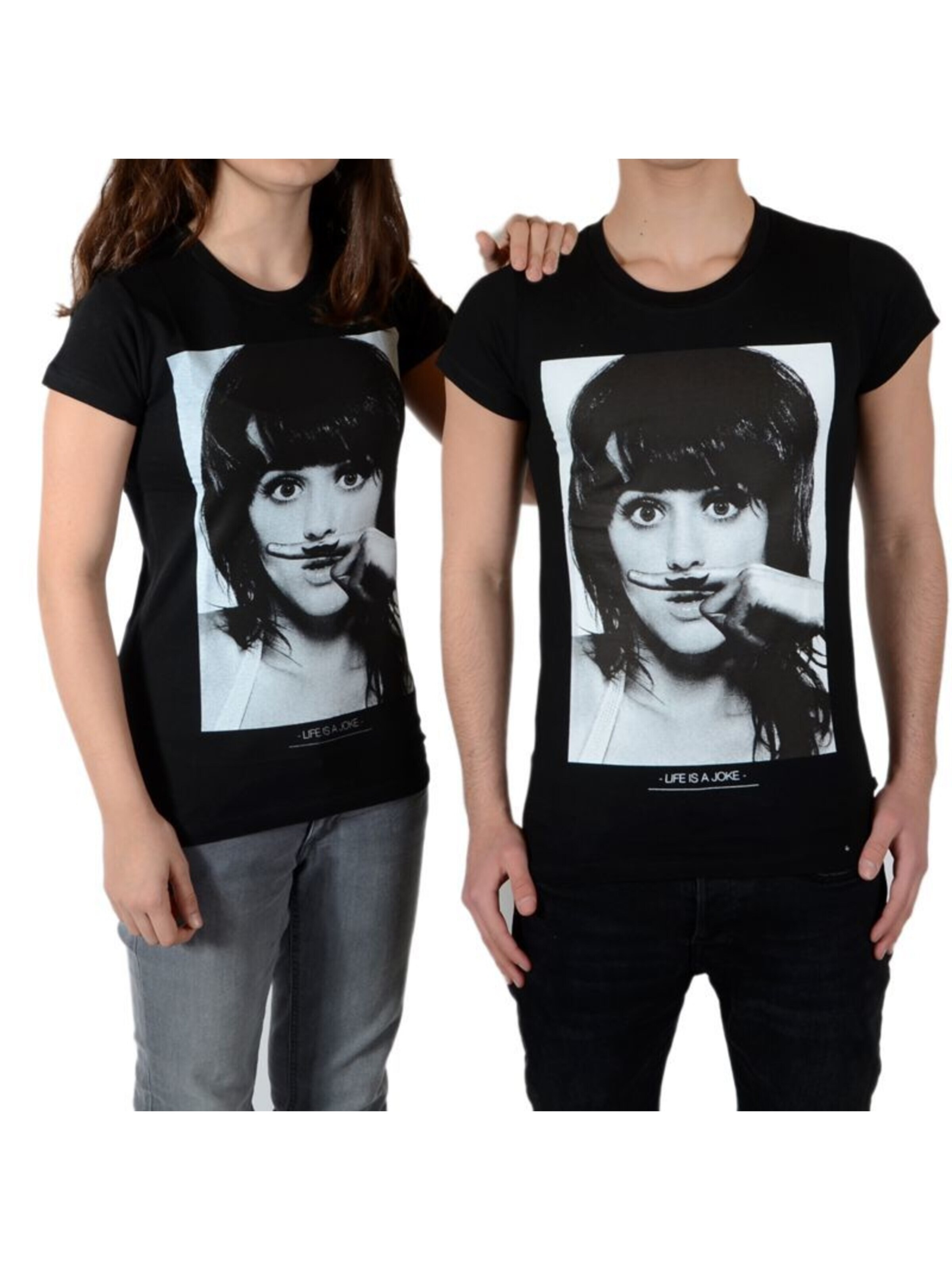 T-Shirt ELEVEN PARIS en noir : devant