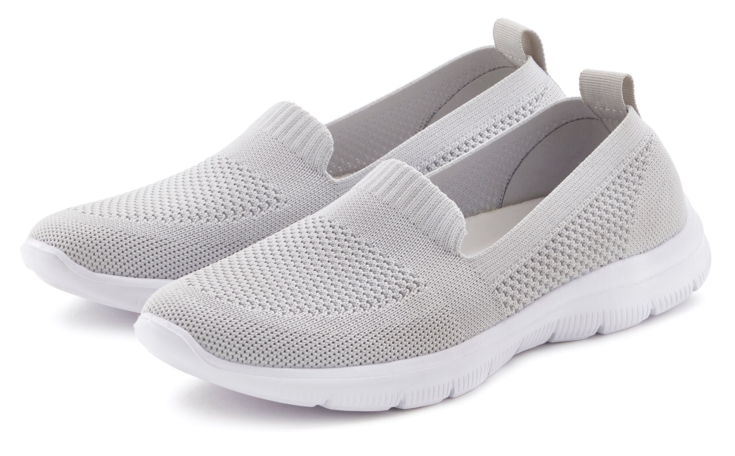 LASCANA Slip-Ons in Grey