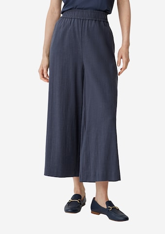 COMMA Wide leg Broek in Blauw: voorkant