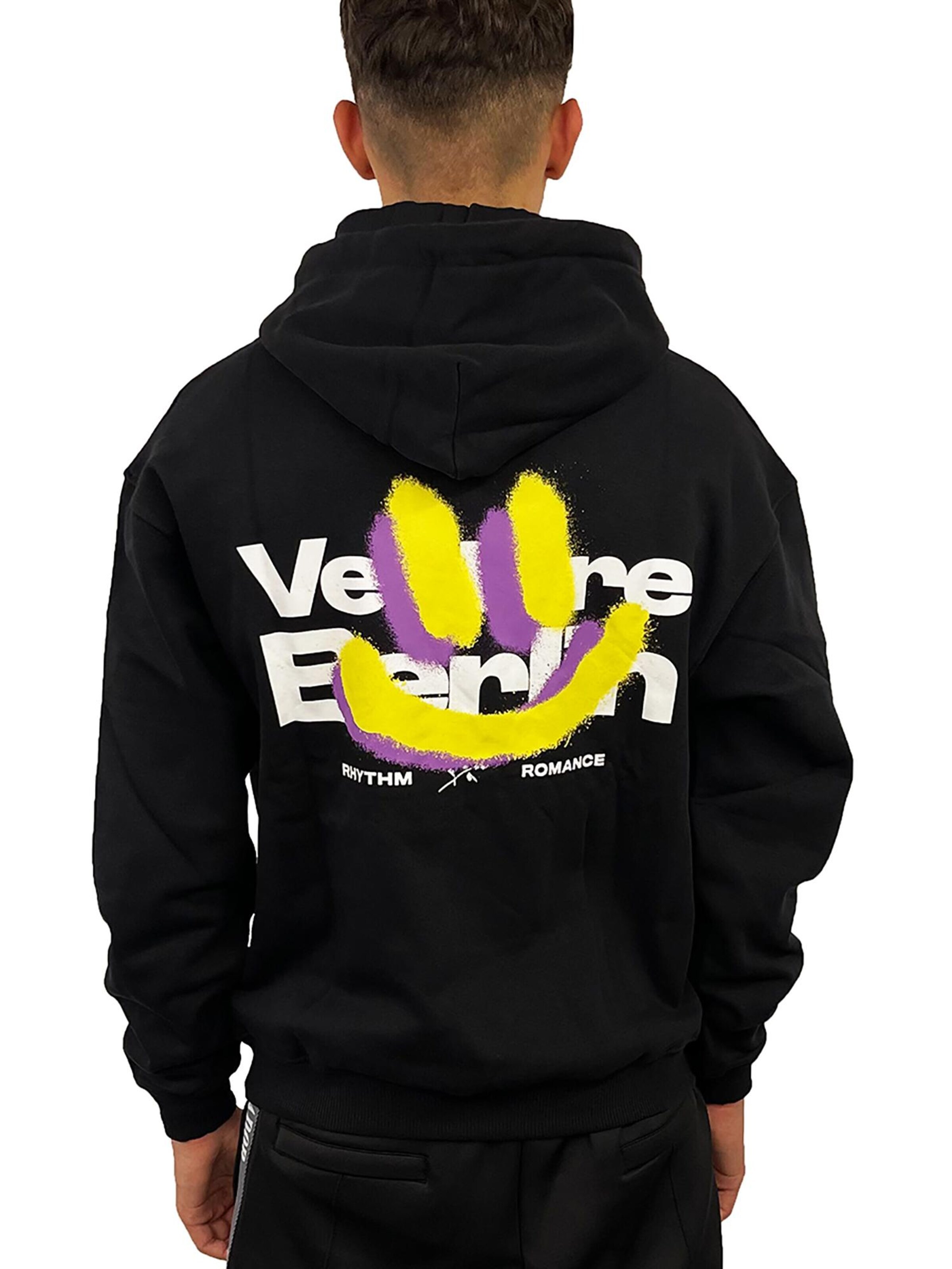 Vertere Berlin Sweatshirt 'Smile For Me' in Black