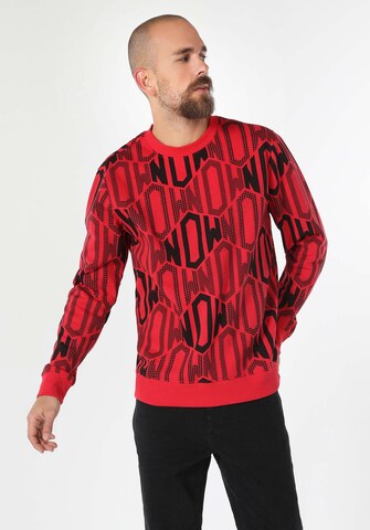 Colin's Sweatshirt in Rood: voorkant