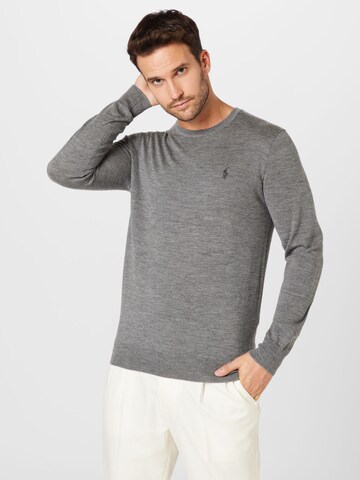 Pull-over Polo Ralph Lauren en gris : devant