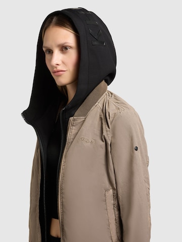 khujo Between-season jacket 'MEETS 2IN1' in Brown