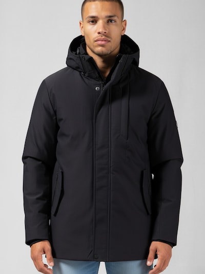 Gabbiano Winter Parka 'Winter Parka Canvas Jacket' in Black, Item view