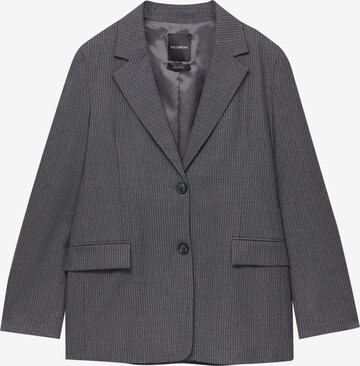 Pull&Bear Blazer in Grey: front