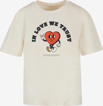 F4NT4STIC T-Shirt 'In Love We Trust' in Beige: Vorderseite