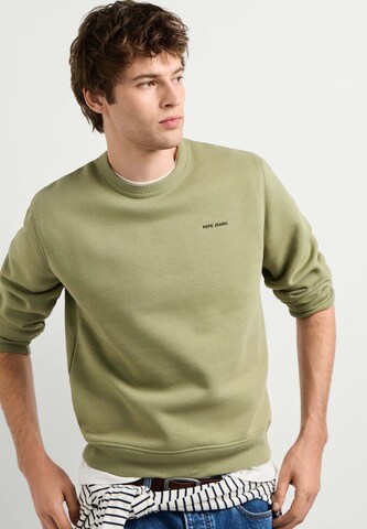 Pepe Jeans - Sudadera 'Jefferson' en verde: frente