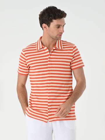 Regular fit Camicia di Antioch in arancione: frontale