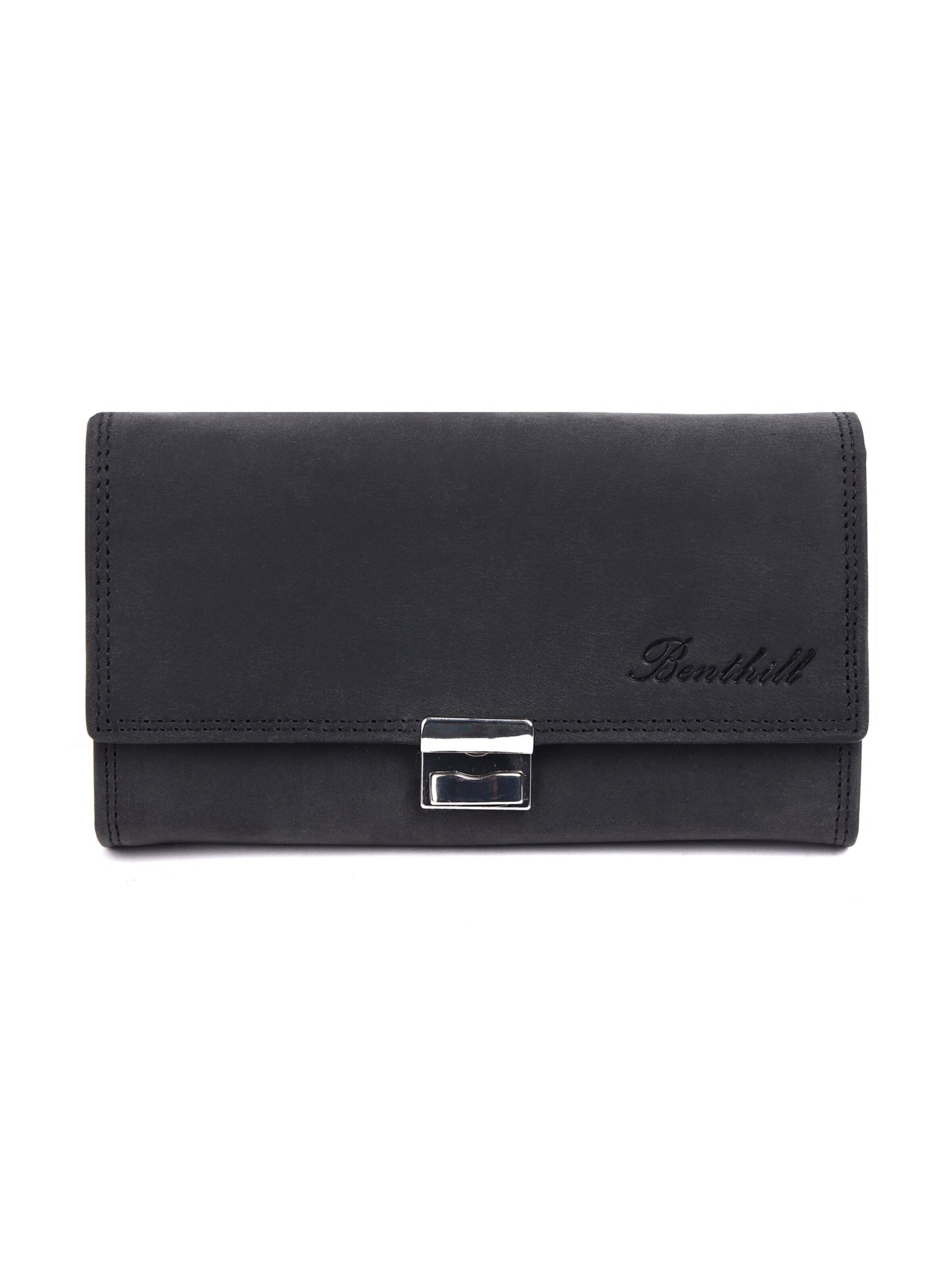 Benthill Portemonnaie‌‌‌‌‌‌‌ in Schwarz: Vorderseite