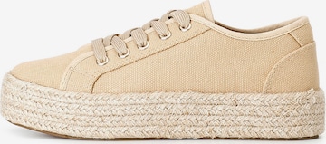 Chaussure à lacets CAFè NOIR en beige : devant