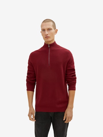 TOM TAILOR - Pullover em vermelho