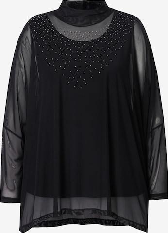 MIAMODA Shirt in Black: front