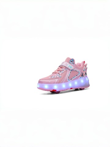 HUSKSWARE Inline and Roller Skates in Pink: front