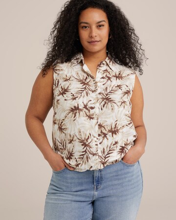 Camicia da donna di WE Fashion in beige: frontale