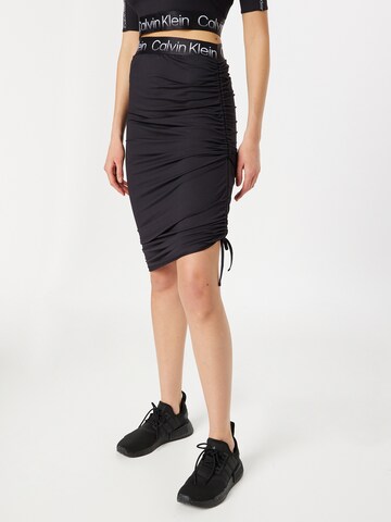 Calvin Klein Sport Αθλητική φούστα σε μαύρο: μπροστά