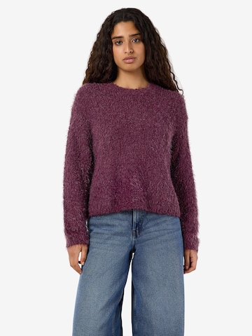 Pull-over Noisy may en violet : devant