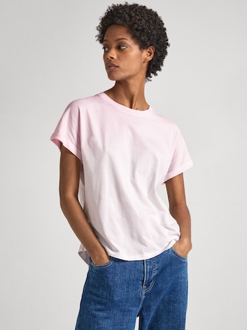 Pepe Jeans Shirt 'LOURDES' in Roze: voorkant