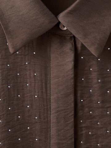 MANGO Blúz 'ROMP' - barna