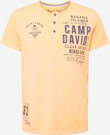 CAMP DAVID Shirt in Orange: front