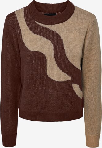 Pull-over 'Rita' PIECES en marron : devant