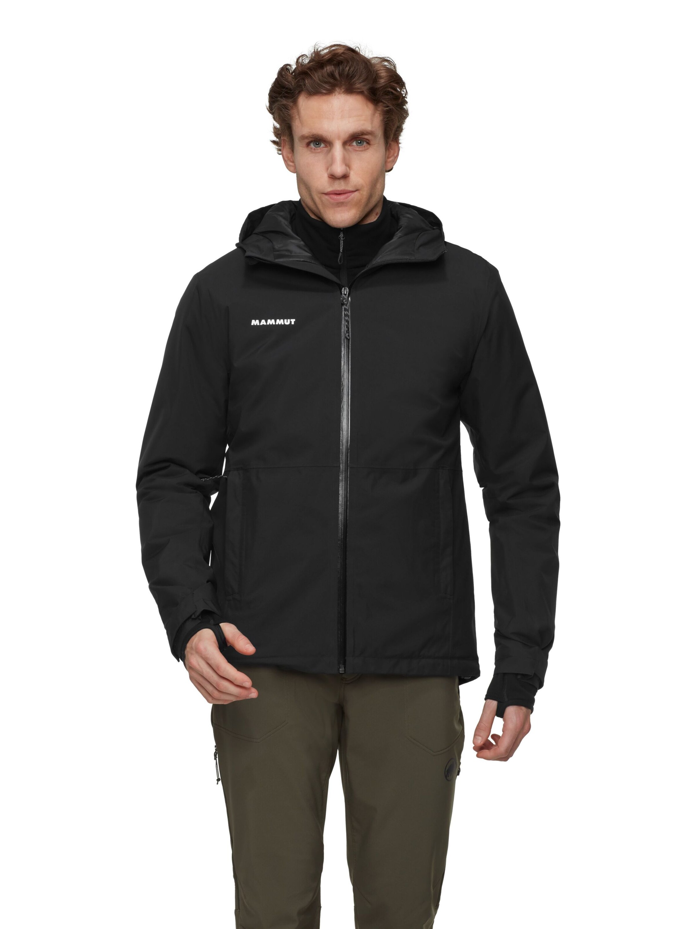 MAMMUT Outdoor jacket in Black: front