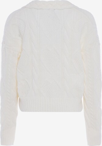 Cardigan faina en blanc