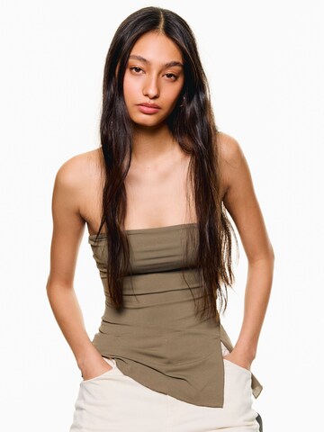 Bershka Top in Beige: voorkant