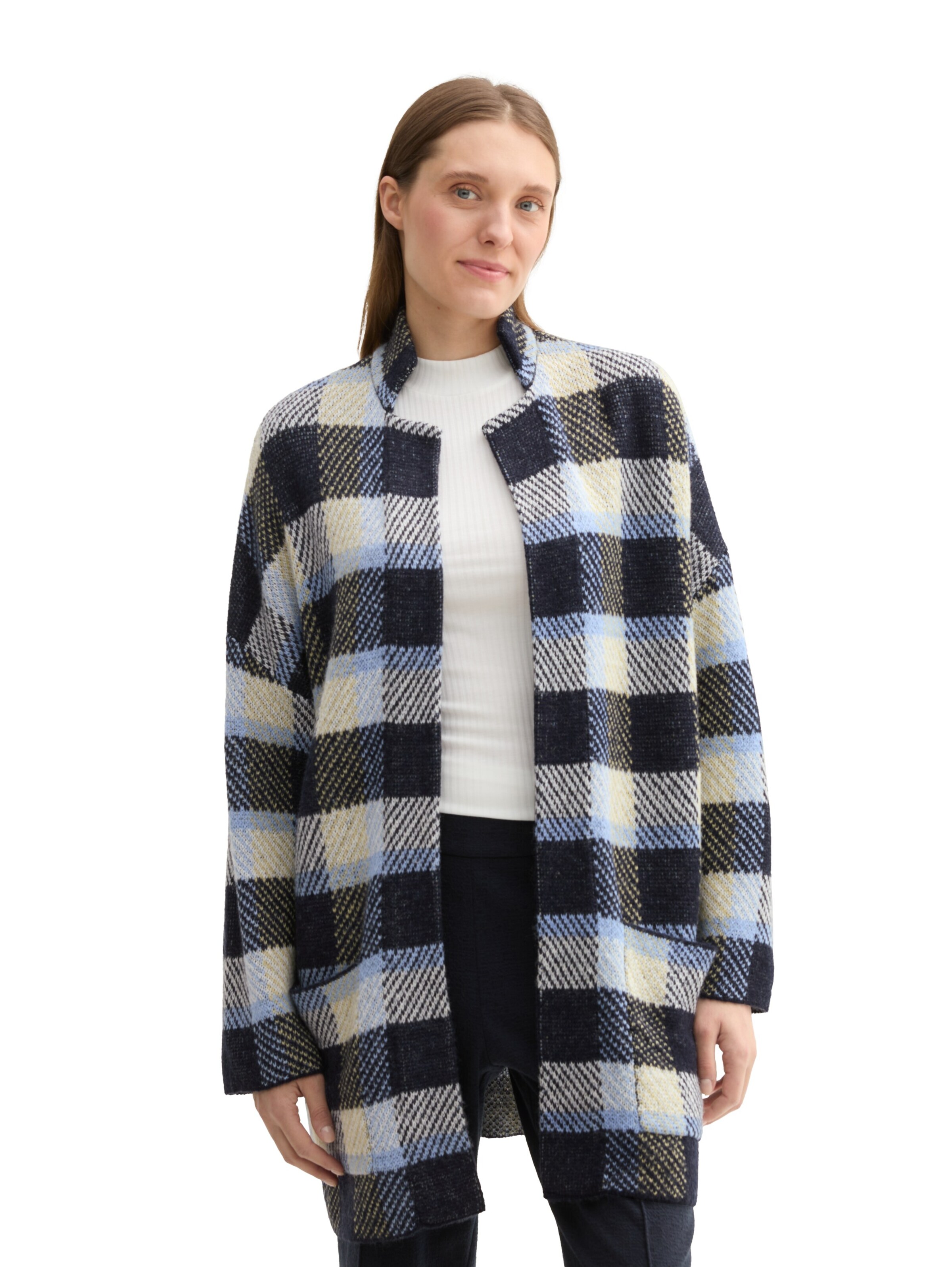 TOM TAILOR Strickjacke in Blau