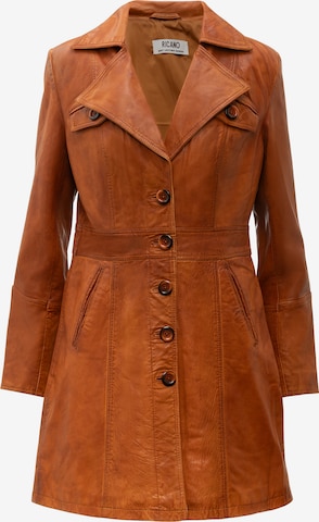RICANO - Abrigo de entretiempo en marrón: frente