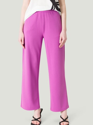 Wide leg Pantaloni di zero in lilla: frontale