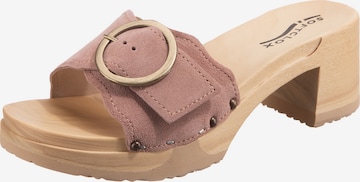 SOFTCLOX Mules 'Helvetia' in Pink: front