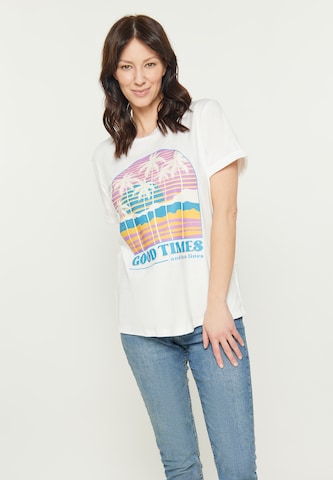 usha BLUE LABEL Shirt 'Fashion Look' in White: front
