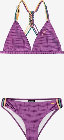 PROTEST Triangle Bikini 'PRTFimkes JR' in Purple: front