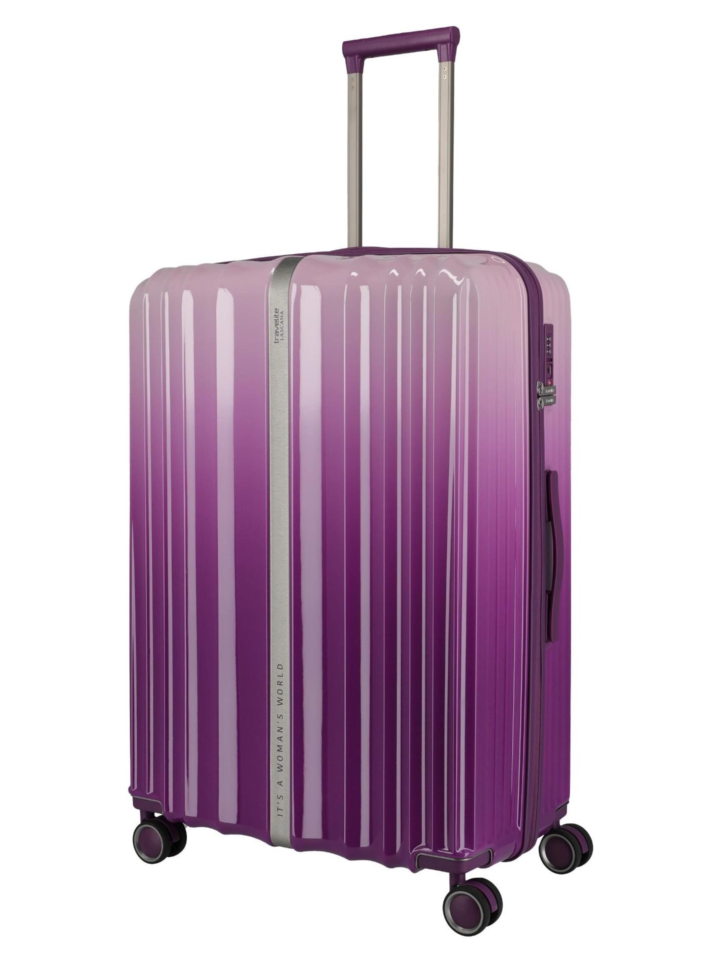 TRAVELITE Suitcase in Purple: front