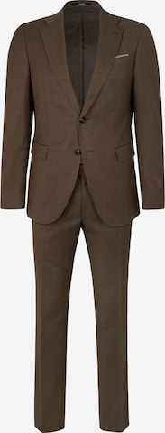 JOOP! Slim fit Suit ' Haspar-Bloom ' in Brown: front
