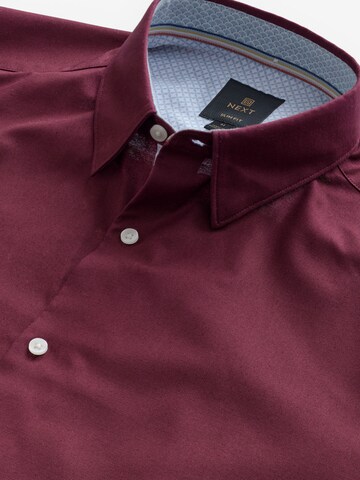 Next Slim fit Button Up Shirt in Red