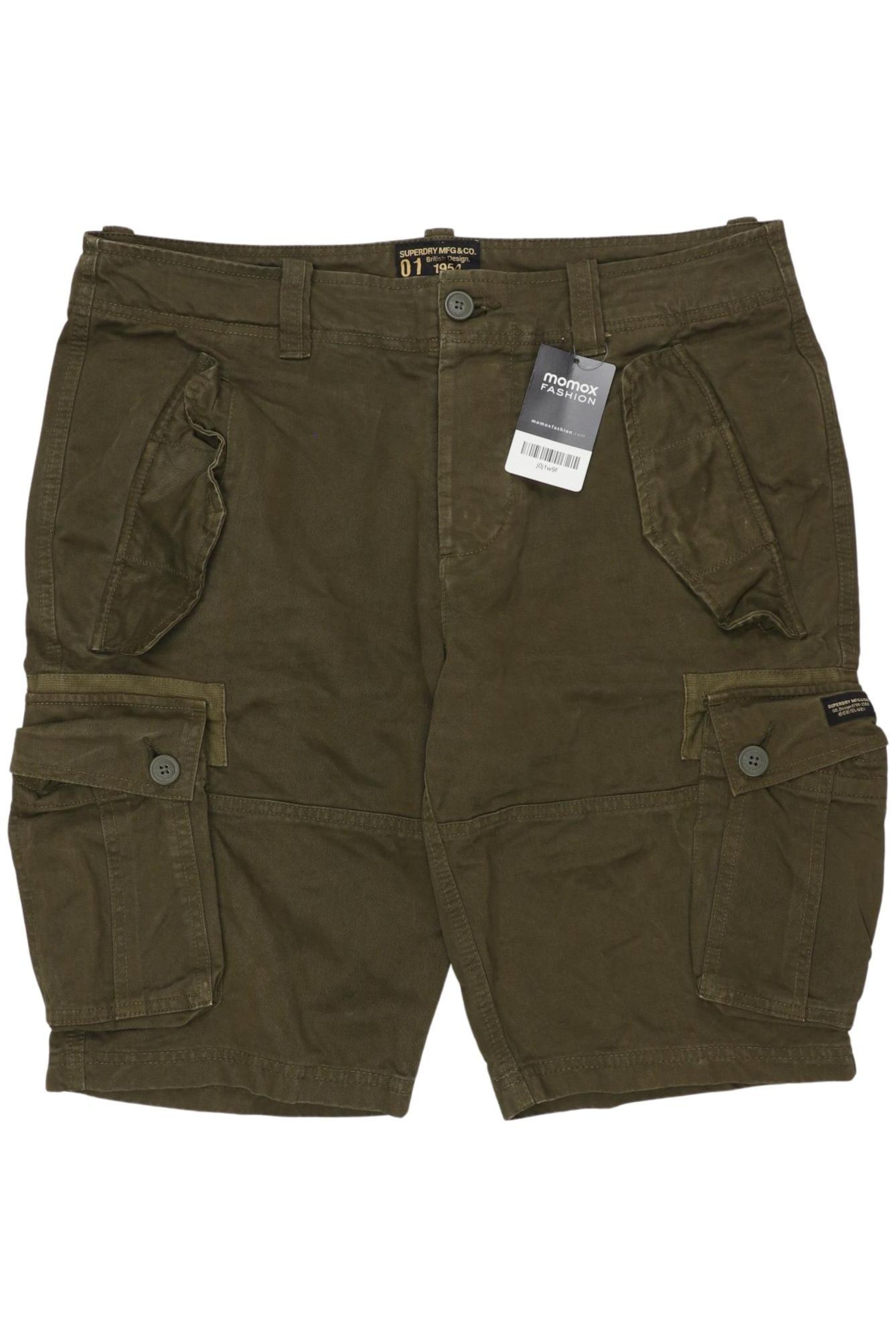 Superdry & Co Shorts in 34 in Green: front