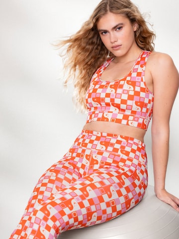 Hey Honey Bustier Sport bh 'Racerback' in Roze