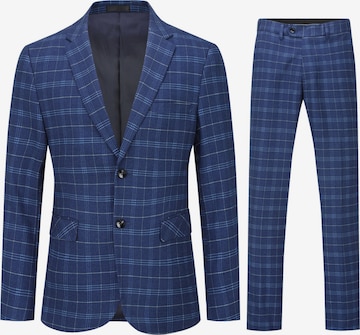 YOUTHUP Suit 'Karo' in Blue: front