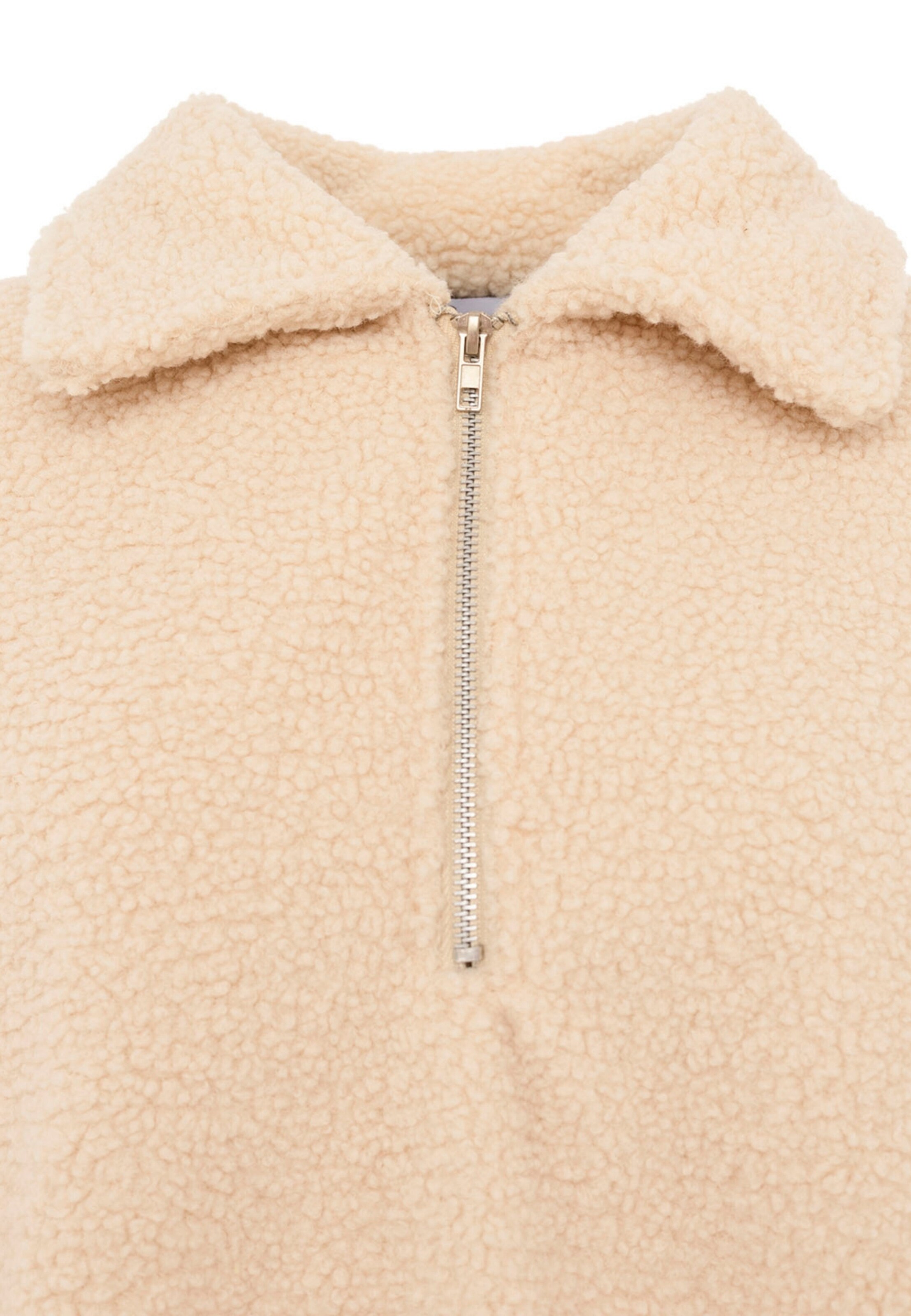 Sweat-shirt Zwillingsherz en beige : devant
