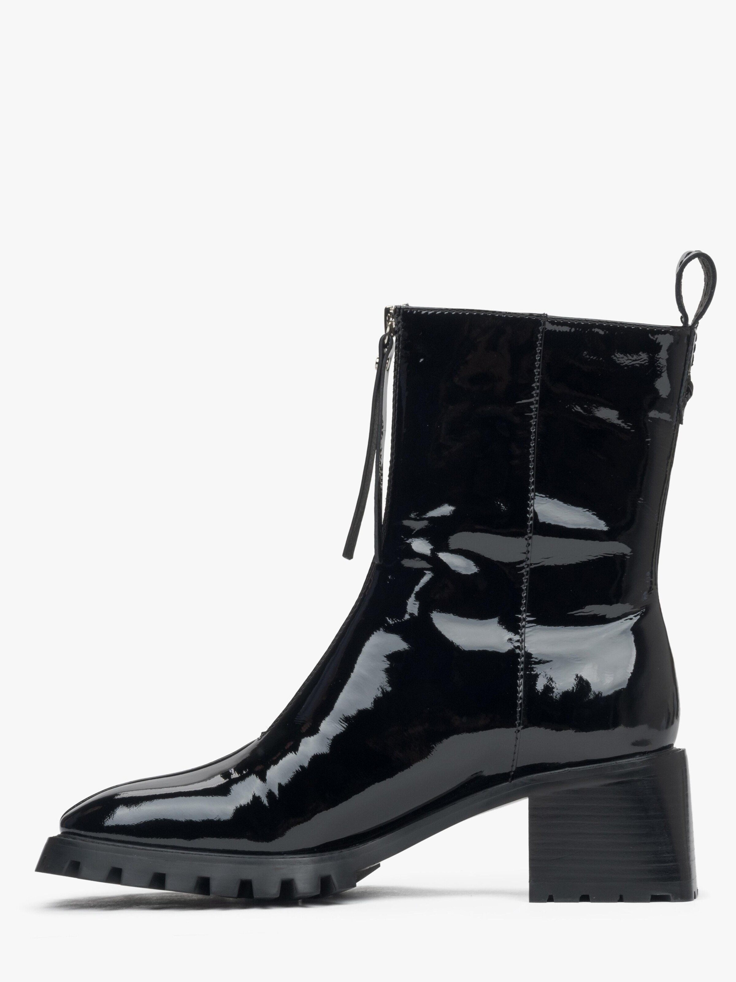 Estro Ankelboots '13-11' i svart: framsida