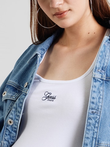 GUESS JEANS Топ в бяло