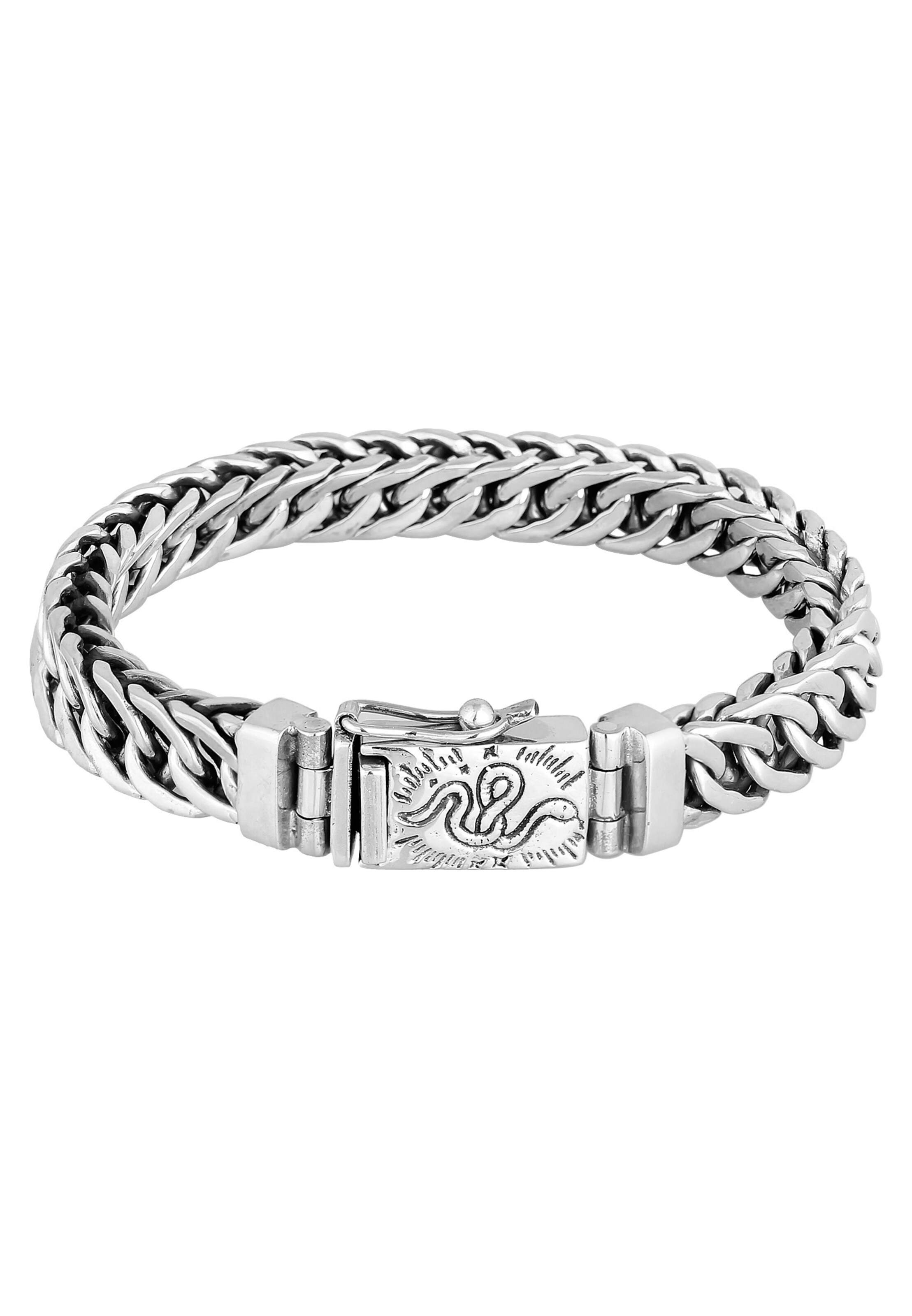 Haze&Glory Bracelet 'Schlange' in Silver: front