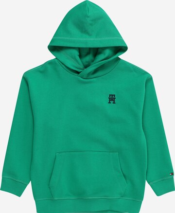 Sweat TOMMY HILFIGER en vert : devant