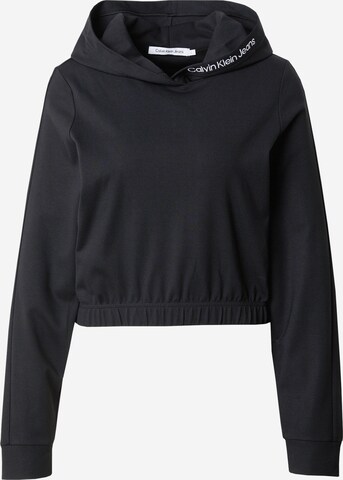 Calvin Klein Jeans Sweatshirt in Zwart: voorkant