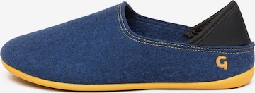 Gottstein Classic Flats 'Wool Slip-On' in Blue: front